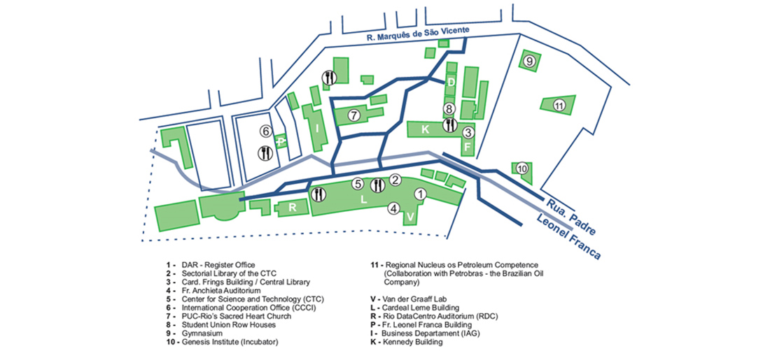 PUC-Rio Campus Map
