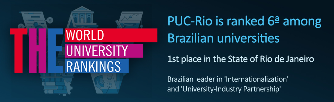 PUC-Rio is ranked 6th among Brazilian universities in THE World University Rankings 2022