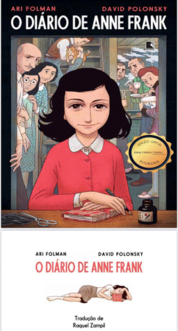 Capa da versão do Diário de Anne Frank que foi utilizada