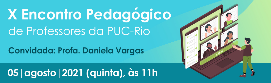 Banner do X Encontro Pedagógico de Professores da PUC-Rio