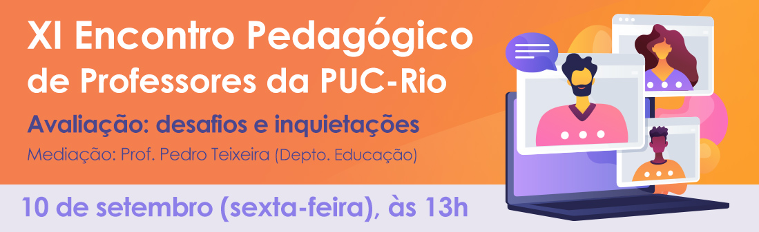 Banner do XI Encontro Pedagógico de Professores da PUC-Rio