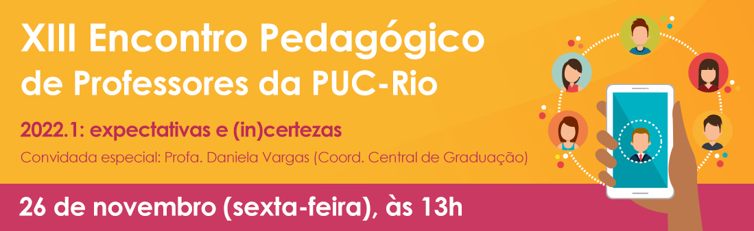 Banner do XIII Encontro Pedagógico de Professores da PUC-Rio