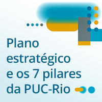Imagem ilustrativa sobre o plano estratégico e os 7 pilares da PUC-Rio
