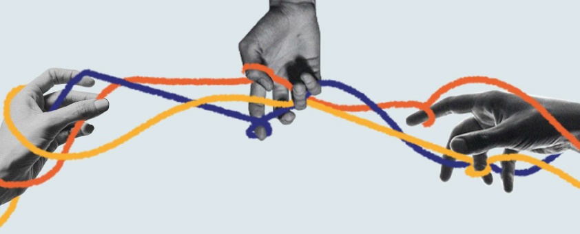 Imagem ilustrativa de mãos e fios