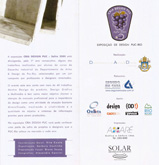 Convite da exposição "Cria Design PUC - Safra 2000 e Cria Design PUC - Safra Jóias 2001"