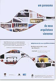 Convite da exposição "Um Panorama da Nova Arquitetura Vienense"