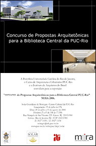 Convite da exposição: Concurso de Propostas Arquitetônicas