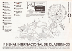 Folder da exposição "Programa Memorial Rondon - I Bienal Internacional de História em Quadrinhos"
