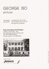 Convite da exposição "Pedras da Gávea"