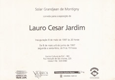 Convite da exposição "Lauro Cesar Jardim"