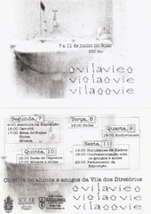 Convite da exposição "VilaVie – Coletiva de Alunos da Vila dos  diretórios PUC-Rio"