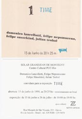 Convite da exposição "TIME - Exposição Coletiva"